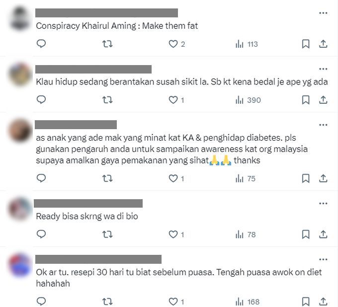Antara reaksi warga maya di hantaran Khairul Aming.
